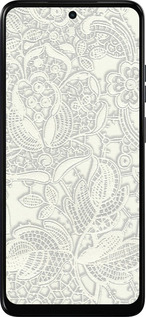 Силіконовий чехол Біле мереживо для Motorola Moto E15 - 4383u-4147 изображение 