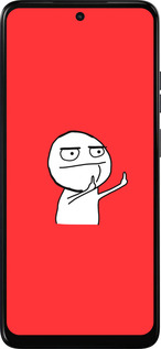 Силиконовый чехол Мем для Motorola Moto E15 - 4578u-4147 изображение 