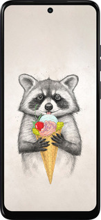 Силиконовый чехол Енотик с мороженым для Motorola Moto G05 - 4602u-3949 изображение 