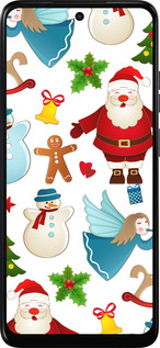 Силиконовый чехол Новогодний 1 для Motorola Moto G05 - 4614u-3949 изображение 