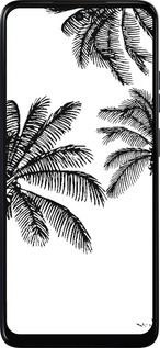 Силиконовый чехол Пальмы1 для Motorola Moto E15 - 4634u-4147 изображение 
