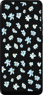 Силиконовый чехол Цветочный для Motorola Moto E15 - 4900u-4147 изображение 