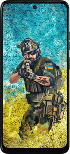 Силиконовый чехол Воин ЗСУ для Motorola Moto E15 - 5311u-4147 изображение 