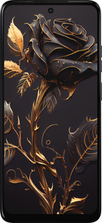 Силіконовий чехол Троянда 3 для Motorola Moto E15 - 5552u-4147 изображение 