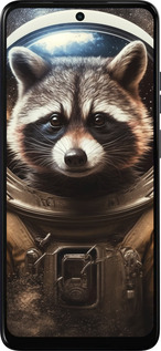 Силиконовый чехол Raccoon austronaut для Motorola Moto E15 - 5581u-4147 изображение 