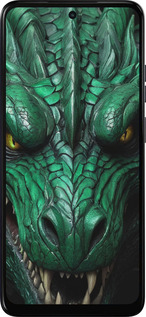 Силиконовый чехол Зелёный дракон v2 для Motorola Moto E15 - 5817u-4147 изображение 