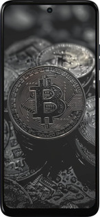 Силиконовый чехол Black Bitcoin для Motorola Moto E15 - 6090u-4147 изображение 