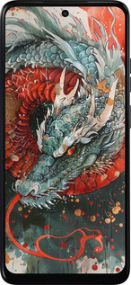 Силиконовый чехол Стихия огня для Motorola Moto E15 - 6101u-4147 изображение 