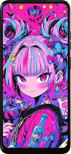 Силиконовый чехол Аниме милаха для Motorola Moto G05 - 6314u-3949 изображение 