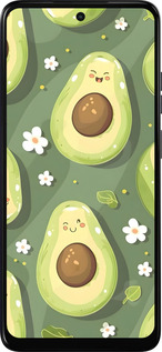 Силіконовий чехол Авокадо для Motorola Moto E15 - 6380u-4147 изображение 