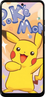 Силиконовый чехол Пикачу для Motorola Moto E15 - 6383u-4147 изображение 