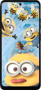 Силиконовый чехол Миньоны для Motorola Moto E15 - 6386u-4147 изображение 