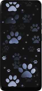 Силиконовый чехол С синими отпечатками лап для Motorola Moto E15 - 6441u-4147 изображение 