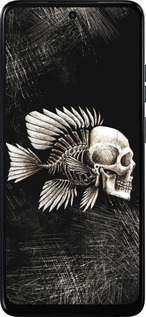 Силиконовый чехол Рыбо-человек для Motorola Moto E15 - 683u-4147 изображение 