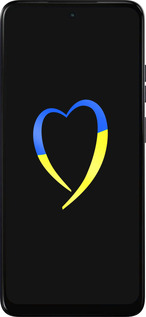 Силиконовый чехол Жёлто-голубое сердце для Motorola Moto E15 - 885u-4147 изображение 