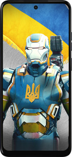 Силиконовый чехол Украинский киборг для Motorola Moto E15 - 980u-4147 изображение 