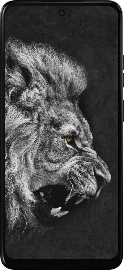 Силиконовый чехол Лев для Motorola Moto E15 - 1080u-4147 изображение 