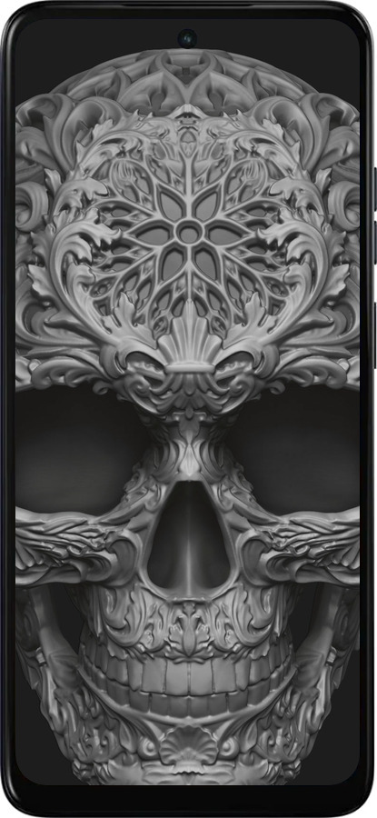 Силиконовый чехол skull-ornament для Motorola Moto E15 - 4101u-4147 изображение 