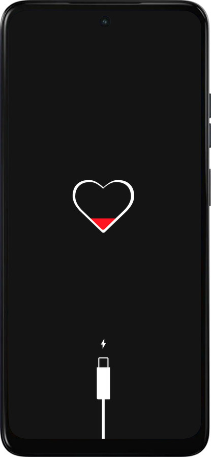 Силиконовый чехол Подзарядка сердца для Motorola Moto G05 - 4274u-3949 изображение 