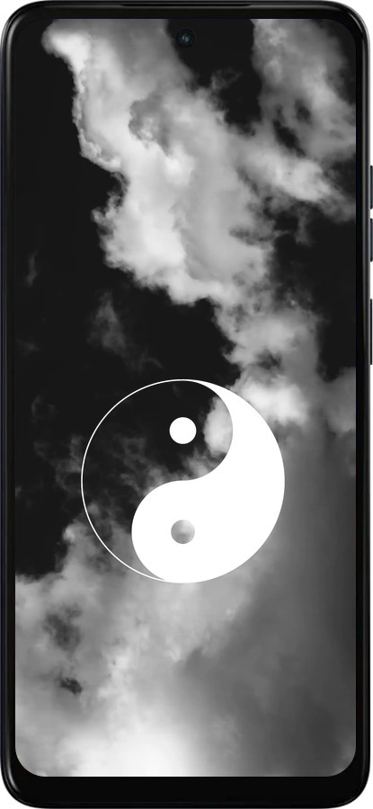 Силиконовый чехол Инь и Янь для Motorola Moto E15 - 4389u-4147 изображение 