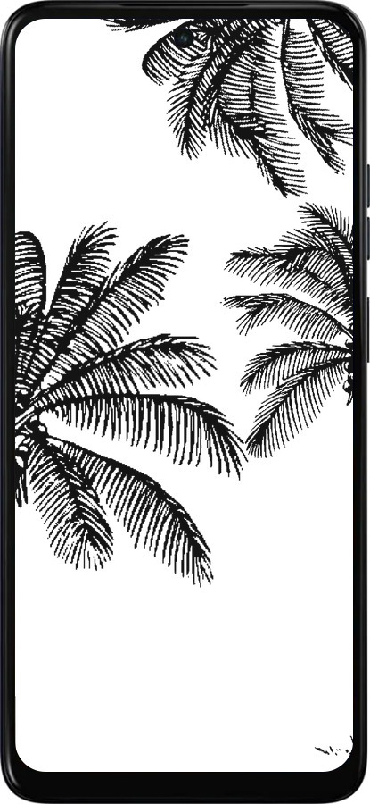 Силиконовый чехол Пальмы1 для Motorola Moto E15 - 4634u-4147 изображение 