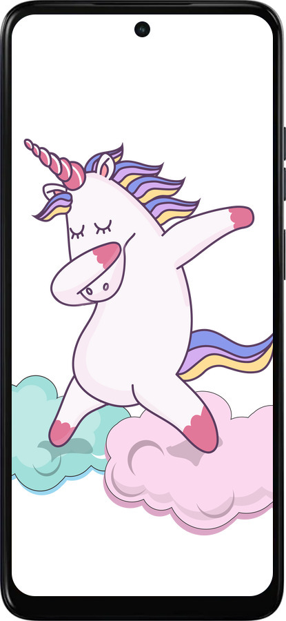 Силиконовый чехол Единорог для Motorola Moto G05 - 4702u-3949 изображение 