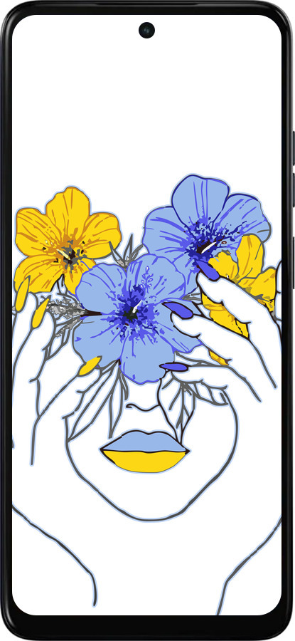 Силиконовый чехол Девушка v4 для Motorola Moto E15 - 5276u-4147 изображение 