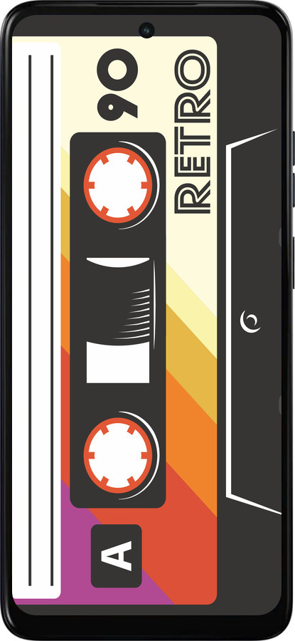 Силиконовый чехол Кассета с90 v4 для Motorola Moto E15 - 5532u-4147 изображение 