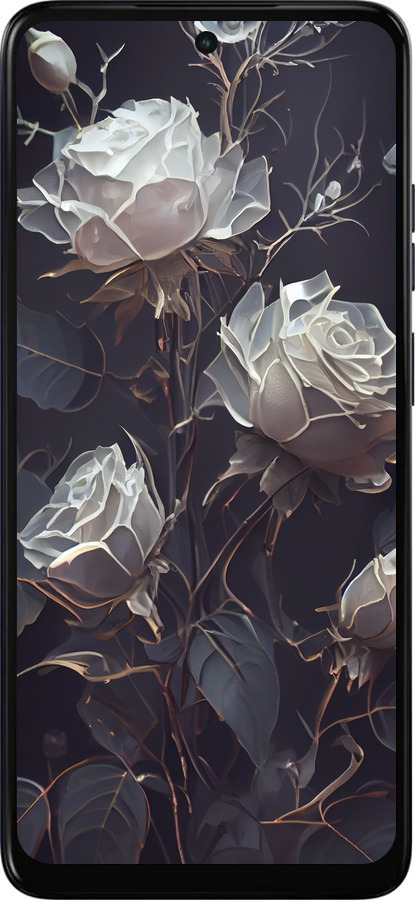 Силіконовий чехол Троянди 2 для Motorola Moto G05 - 5550u-3949 изображение 