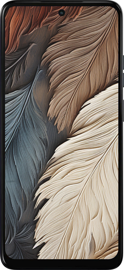 Силиконовый чехол Листья в стиле бохо для Motorola Moto E15 - 5643u-4147 изображение 