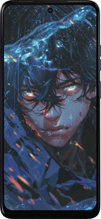 Силиконовый чехол Satoru Gojou для Motorola Moto E15 - 6128u-4147 изображение 