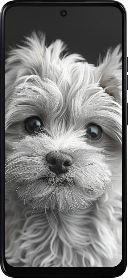 Силиконовый чехол Мальтипу на чорном фоне для Motorola Moto E15 - 6156u-4147 изображение 