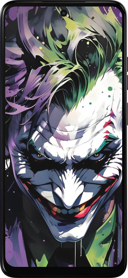 Силиконовый чехол Джокер для Motorola Moto E15 - 6289u-4147 изображение 