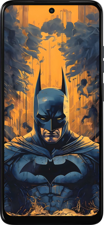 Силиконовый чехол Бэтмен для Motorola Moto E15 - 6335u-4147 изображение 