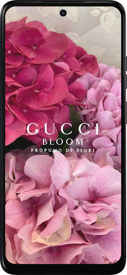 Силиконовый чехол Гучи для Motorola Moto E15 - 6341u-4147 изображение 