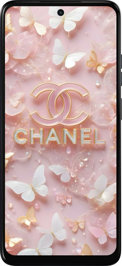 Силиконовый чехол Шанель для Motorola Moto E15 - 6366u-4147 изображение 