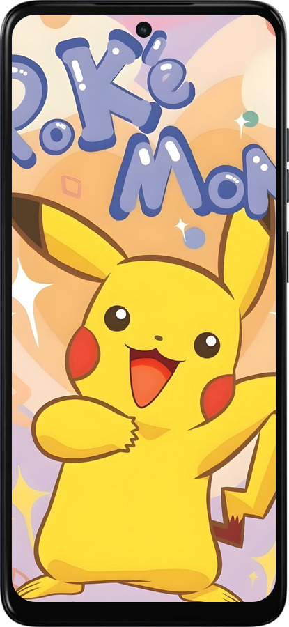 Силиконовый чехол Пикачу для Motorola Moto E15 - 6383u-4147 изображение 