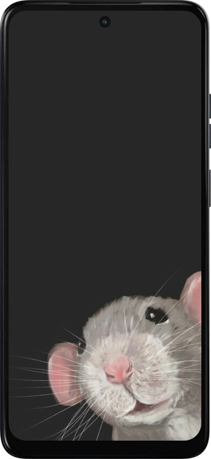 Силиконовый чехол The Peeking Rat для Motorola Moto E15 - 6442u-4147 изображение 