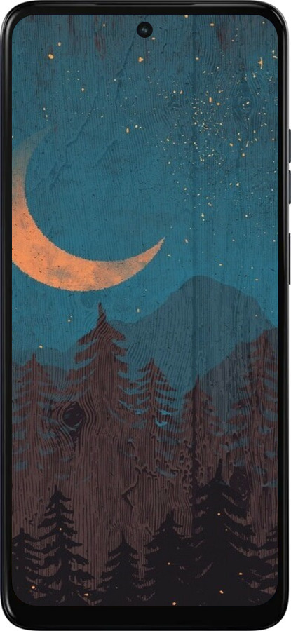 Силиконовый чехол Звездный лес для Motorola Moto E15 - 6480u-4147 изображение 