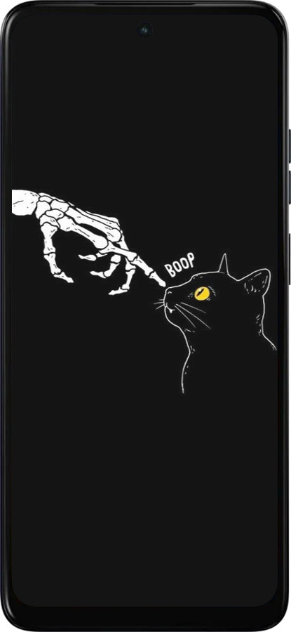 Силиконовый чехол Кошка для Motorola Moto E15 - 6505u-4147 изображение 