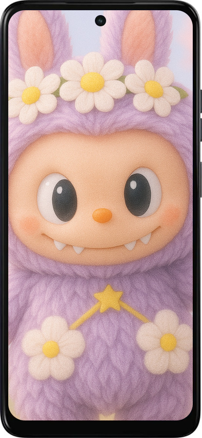 Силиконовый чехол Лабубу 1 для Motorola Moto E15 - 6709u-4147 изображение 