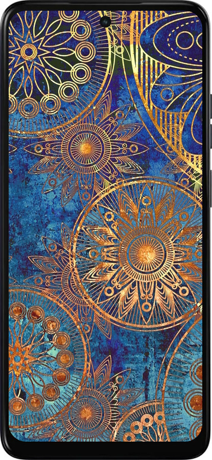 Силіконовий чехол Золотий візерунок для Motorola Moto G05 - 678u-3949 изображение 