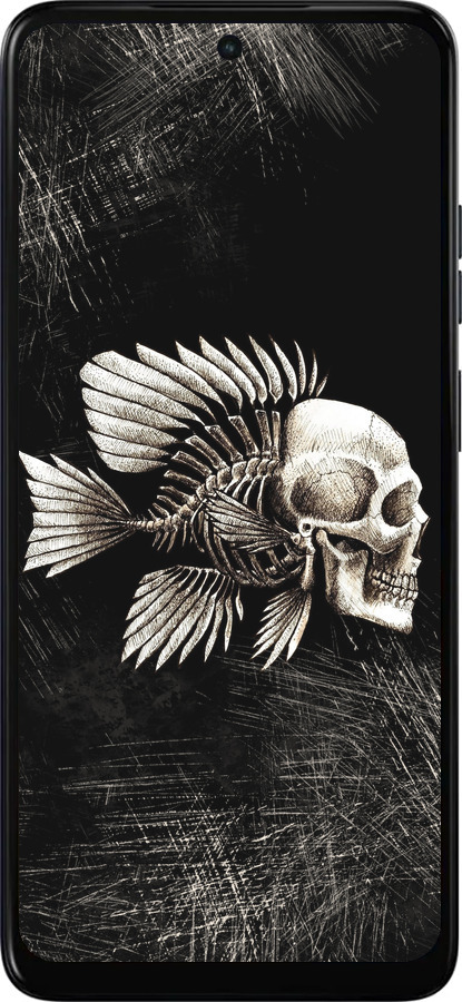 Силиконовый чехол Рыбо-человек для Motorola Moto E15 - 683u-4147 изображение 