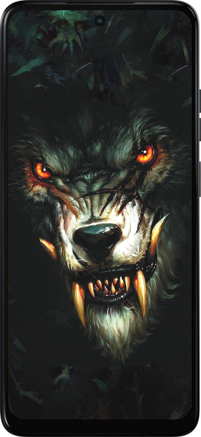 Силиконовый чехол Дьявольский волк для Motorola Moto E15 - 833u-4147 изображение 