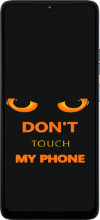 Силиконовый чехол Don't touch the phone для Motorola Moto G06 - 4261u-4187 изображение 