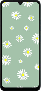 Силиконовый чехол Ромашки v4 для Motorola Moto G06 - 5603u-4187 изображение 