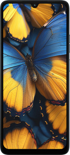 Силиконовый чехол Желто-голубые бабочки для Motorola Moto G06 - 6046u-4187 изображение 