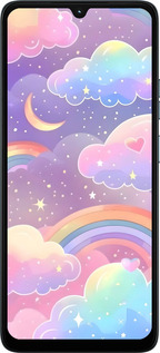 Силиконовый чехол Облака и радуга для Motorola Moto G06 - 6312u-4187 изображение 