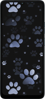Силиконовый чехол С синими отпечатками лап для Motorola Moto G06 - 6441u-4187 изображение 