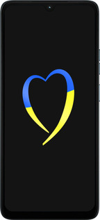 Силиконовый чехол Жёлто-голубое сердце для Motorola Moto G06 - 885u-4187 изображение 
